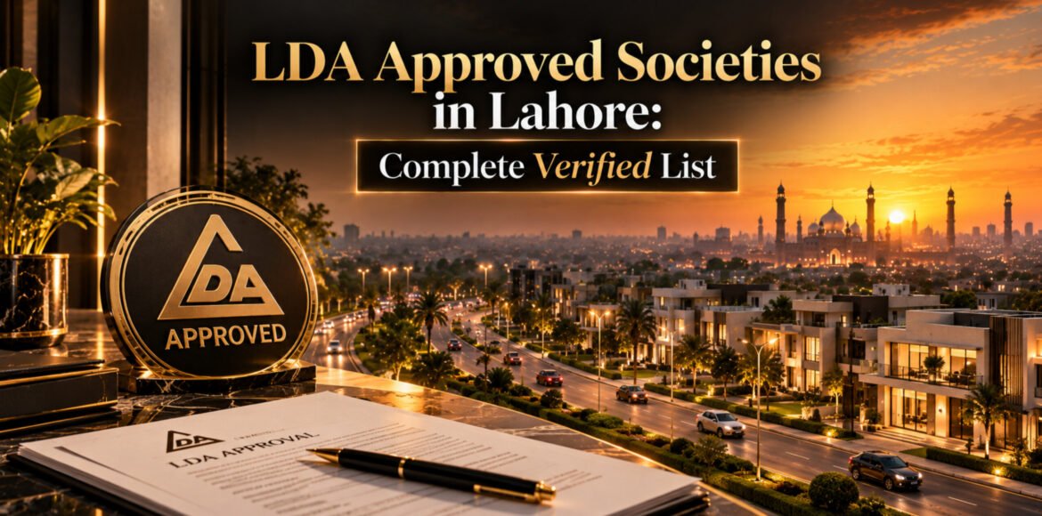 LDA approved societies in Lahore - complete verified list 2026