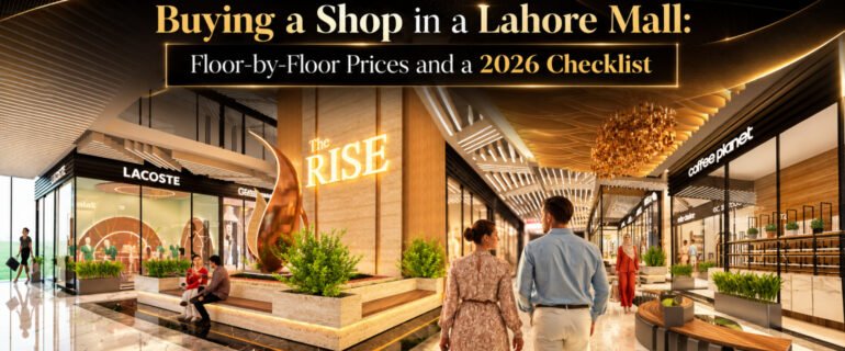 Buying a shop in a Lahore mall - floor-by-floor shop prices at Rise Mall, Main Raiwind Road